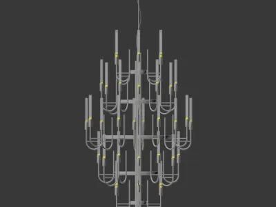 Gala Chandelier luxxu 3D model