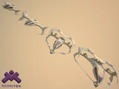 Alien Spaceships - Fighters set 3D Model Pack