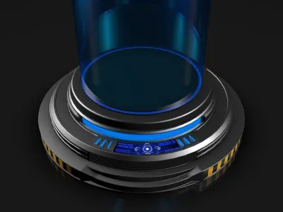 Sci Fi Liquid Container 3D model purchase