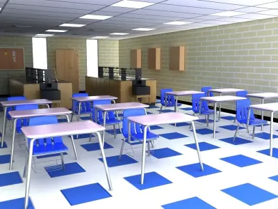 Science Laboratory 02 3D model