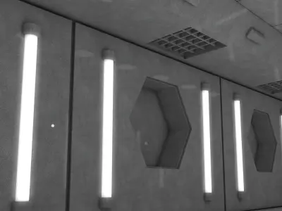 Sci Fi Corridor 3D model