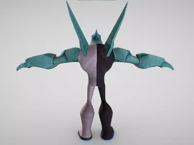 Diamondhead - DNA sample of a Petrosapien - Ben 10 Omniverse Low-poly 3D model