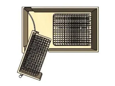 Kitchen Corner Unit - Mechanism 3D model
