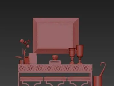 Katherine Pooley Credenza Bufetera 3D model