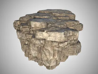 rock stone 01 Low-poly 3D model