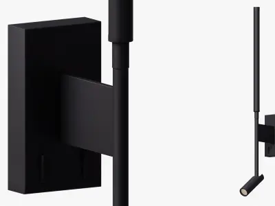 One Light 65144BW Reading Spots Aluminium 3D model