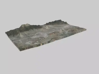 Fontana City Low-poly 3D model