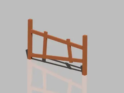 Low poly cartoon house Low-poly 3D model