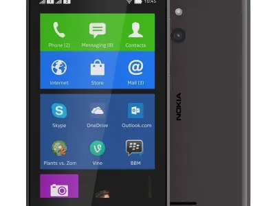 Nokia XL Black 3D model