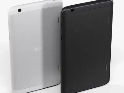 LG G Pad V500 tablet Low-poly 3D model