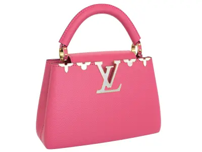 Louis Vuitton Capucines Mini Bag Pink Low-poly 3D model