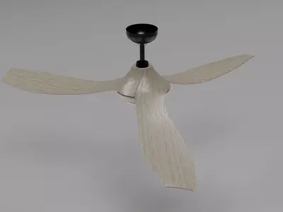 MONTECARLO AVVO Ceiling Fan Low-poly 3D model