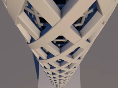 Cairo Tower 3D model