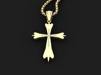 Cross Light Gold 3CP015 3DM STL 3D model