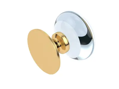 Oval Glass Mortice Door Knob 3D model