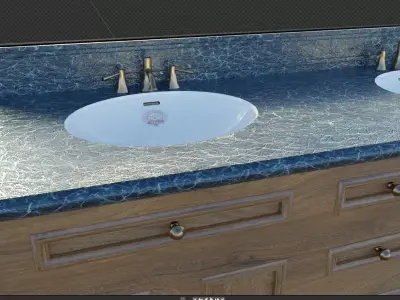 washbasin double Crapper 1910 Titanic  or Nomadic style  3D model