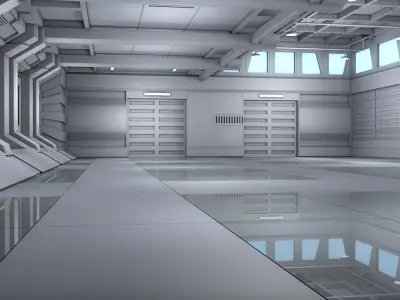 Sci Fi Room Interior  3D model