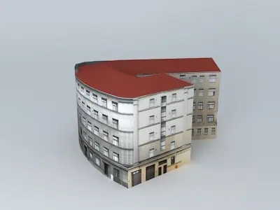 Riga Brivibas street Free 3D model