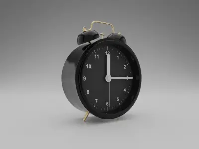 Alarm Clock Low-poly 3D model