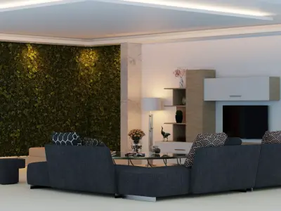 AlphaB2B OMELA Tv Unit Free low-poly 3D model