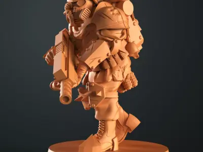 Traitor stormtrooper squad x10 3D print model