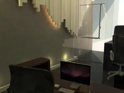 office for currency changing 3D model