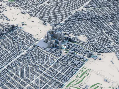 Beverly Hills City California 3D model