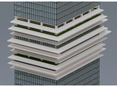 MARINA CENTRAL TOWER or THE SUN TOWER  SAI GON 3D model