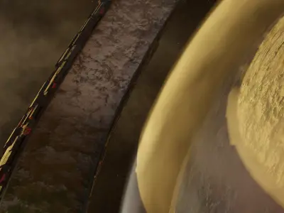 Futuristic Ring-World 3D model