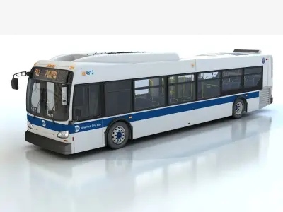 New Flyer Xd40 Xcelsior 3D model