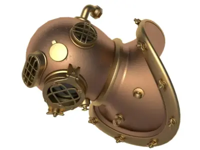 Diving Helmet 3D model