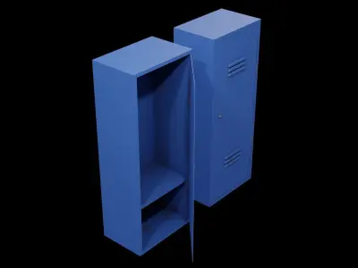 Locker Low-poly 3D model