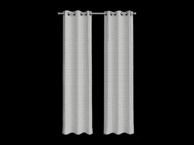 Set Of 5 Curtains 3D model
