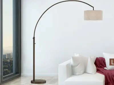 Cesar Arched Floor Lamp 3D model