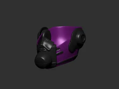 helmet high poly sculpt 3d printable  3D model 151