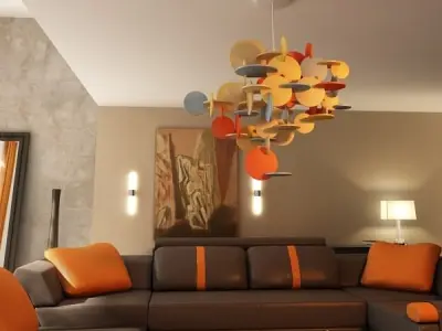 Modern Pendant Lamp 3D model