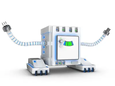 Funny Robot Character 3D model