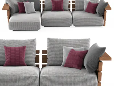 Flexform Ontario Sofa 3D model
