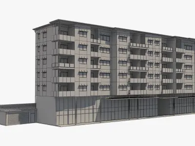 Apartment Building 19 3D model