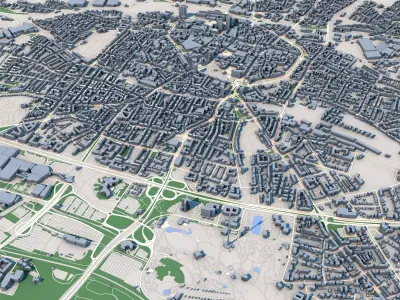 Dortmund City Germany 3D model