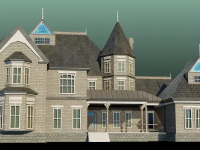 House07 GameReady PBR Unity UE Arnold V-Ray Textures Included Low-poly 3D model