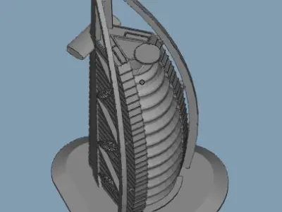 Burj Al Arab 3D print model