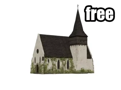 Late Medieval Church Free 3D model
