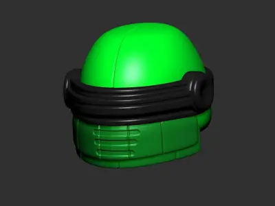 helmet high poly sculpt 3d printable ver 7 3D model 3D model