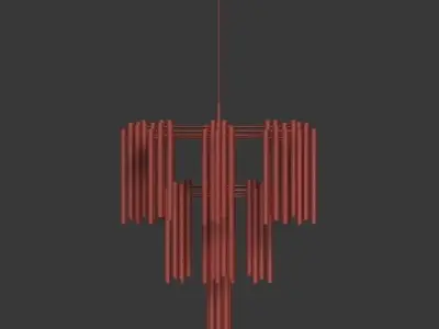 Contemporary chandelier 3D model