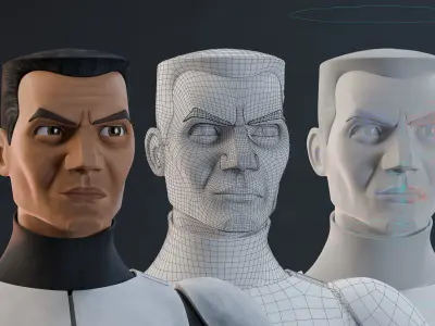Clone Trooper - Full Character Rig 3D model
