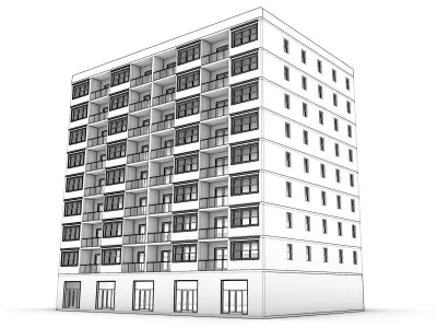 building apartment  3D model