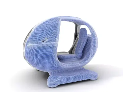 Futuristic Vehicle Pod Model Pack Low-poly 3D model