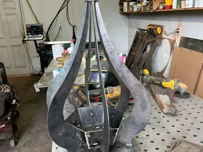 Welding Project Plans Drawings Fire Pit 6 DXF PDF 3D model