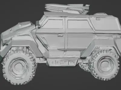 Feudal Guard - Elite Transport Vehicle 3D Model for 3D Printing 3D print model